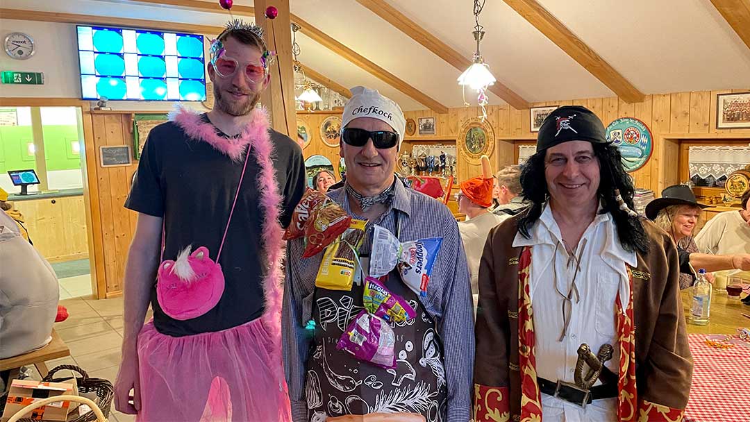 Faschingsschiessen_12-02-26_2 von links nach rechts: Andreas Manzinger, Robert Spring und Rudi Kaltner